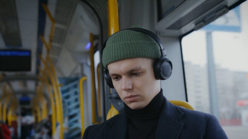 Man Listening to Music